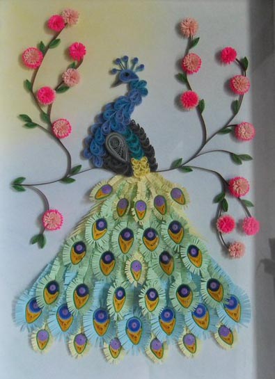 Picturi in tehnica quilling (foto)