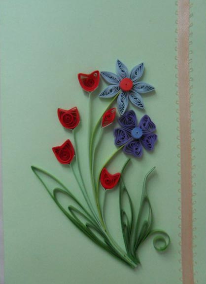 Picturi in tehnica quilling (foto)