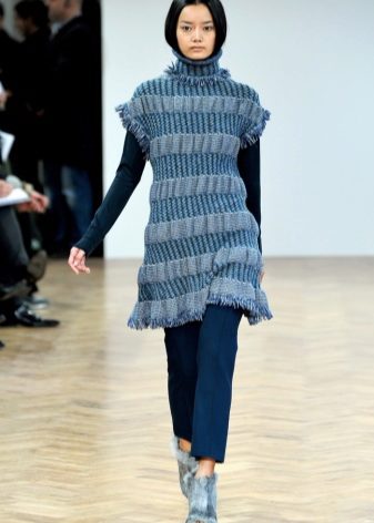 pulover lung pentru femei (71 poze) lungi, numele, la genunchi, tricotate, cu fante de pe laturile,