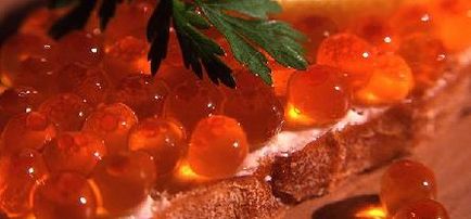 Red caviar - proprietăți utile și rău