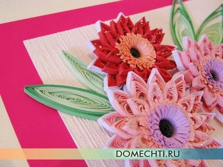 Quilling imagine a hârtiei cu mâinile pentru începători