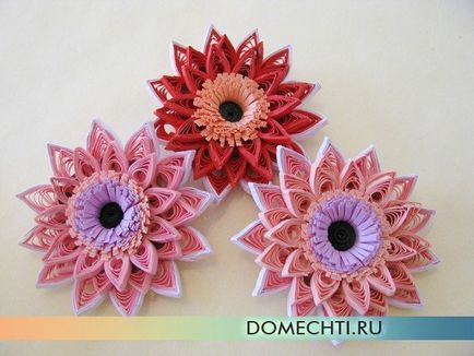 Quilling imagine a hârtiei cu mâinile pentru începători