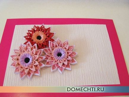 Quilling imagine a hârtiei cu mâinile pentru începători