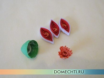 Quilling imagine a hârtiei cu mâinile pentru începători