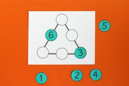 puzzle magic matematica triunghi pentru copii