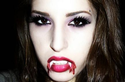 Vampire machiaj pentru colectarea de imagini de Halloween neobișnuite pentru fete