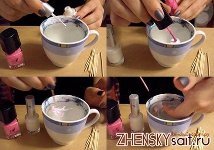 Manichiura cu apa, metoda de aplicare a unei manichiură apoase
