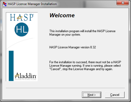 Licență manager de licență HASP 1c
