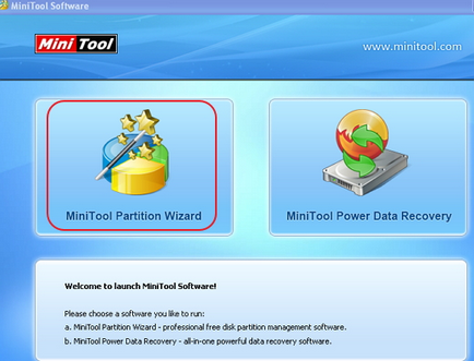 MiniTool expertul partiție de recuperare secțiune ediție acasă