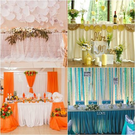 Efectuarea tabelul de tineri casatoriti - reguli de idei de decorare și opțiuni decor, un master-class cu Photo &