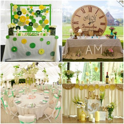 Efectuarea tabelul de tineri casatoriti - reguli de idei de decorare și opțiuni decor, un master-class cu Photo &