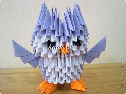 Origami module triunghiulare ale schemei de hârtie pentru începători și tutoriale video