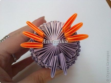 Origami module triunghiulare ale schemei de hârtie pentru începători și tutoriale video