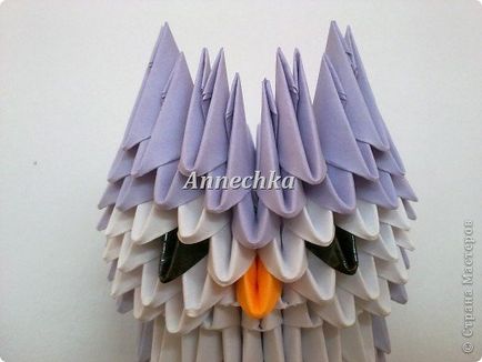 Origami module triunghiulare ale schemei de hârtie pentru începători și tutoriale video