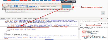 Panoul Developer în browser pentru a lucra cu codul