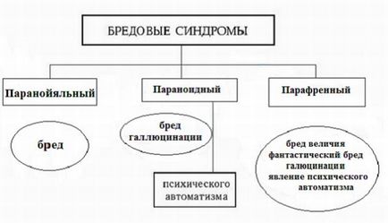 Sindromul hallucinatory paranoid, depresie, forma afectivă delir