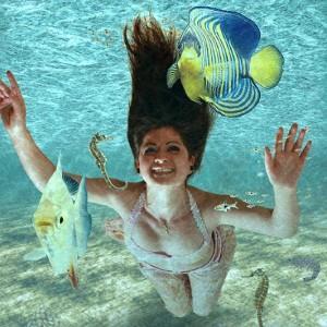 Înot sub apă într-o interpretare vis