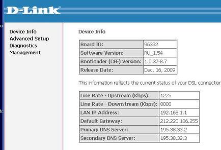 router Configurare îndrumată d-link 2640u