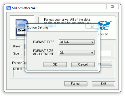 Forțarea card SD formatare - totul despre calculatoare