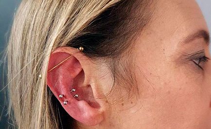 Intepati cartilajului urechii caracteristici, îngrijire și fotografia