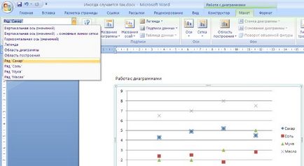 Lucrul cu diagrame în Word 2007