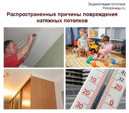 Repararea de tavane suspendate după tăiere - toate căile de restaurare! (Plafoane) Repararea de tavane suspendate după tăiere - toate căile de restaurare!