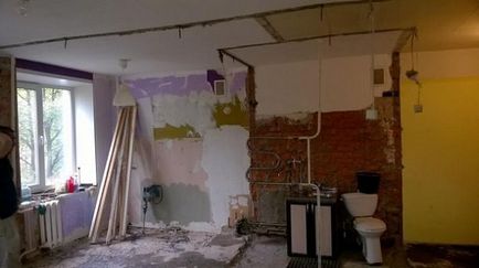 Reparare într-un mic apartament