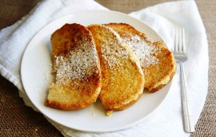 pâine Rețete în lapte într-o tigaie, ingrediente secrete și alegere
