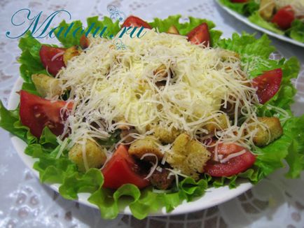 Salata Caesar cu pui și roșii - gătit rețete cu pas cu pas fotografii