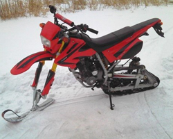 snowmobil de casa de motociclete