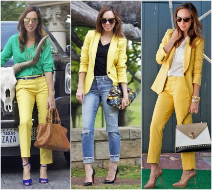 Ce să poarte pantaloni galben sa arate elegant