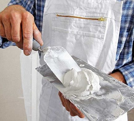 Putty gips-carton cu mâinile lor, portalul de construcție (gips-carton) Putty gips-carton cu mâinile lor, portalul de construcție
