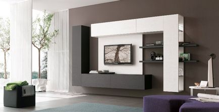perete modern al camerei cu mâinile în mobilier pentru camera de tricotat, clasic Mini și