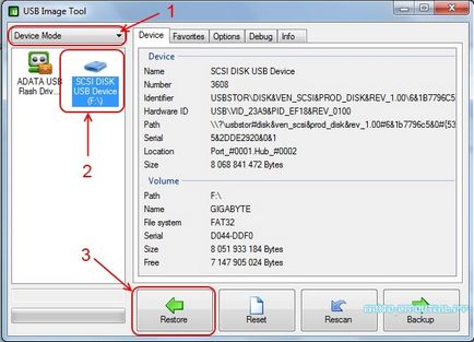 Creați o copie exactă a stick-ul, cu ajutorul instrumentului de imagine USB