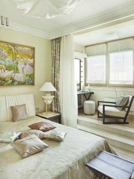 Dormitor cu balcon loggie fotografii de design de layout apartament, cameră, cum să facă reparații,