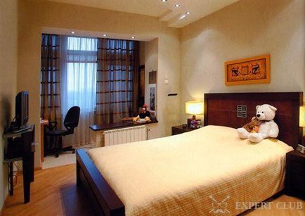 Dormitor cu balcon - foto și video soluție de imagini mici și design unic
