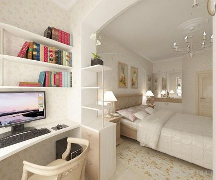 Dormitor cu balcon - foto și video soluție de imagini mici și design unic