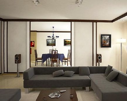 Stilul minimalist în interiorul apartament modern