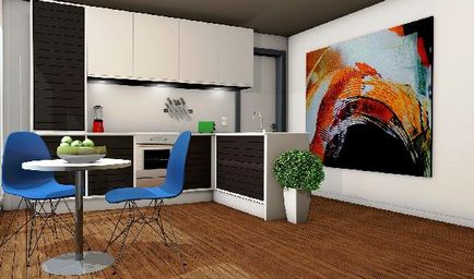 Stilul minimalist în interiorul apartament modern