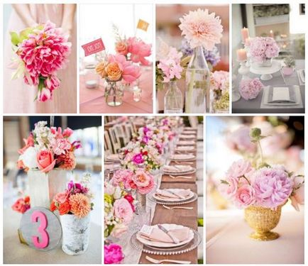 Nunta în roz nunta idei de design în roz