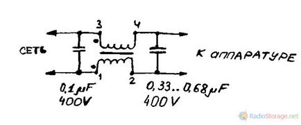 Construcția de circuit și un filtru de linie simplă pentru radio,