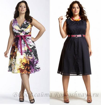 Tunici pentru femei obeze tunici model adecvat, rochie frumoasă tricotate în fotografie cu impresii