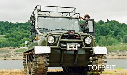 Tuning UAZ-469 cu mâinile lor, video