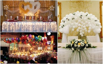 Nunta decor de masă tineri casatoriti țesături, flori și lumânări - idei de design cu fotografii