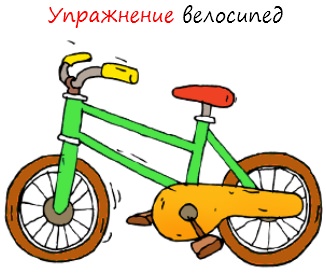 Exercitarea bicicleta (abdominis rectus) Exercitarea bicicleta