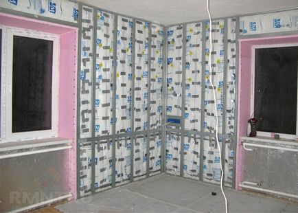 Izolație de perete în apartament