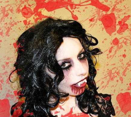 Vampire machiaj de Halloween