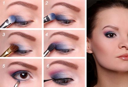 Seara de make-up pentru ochi caprui, la pas cu pas acasă fotografie 2017