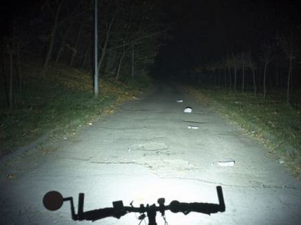 Lampa biciclete cu mâinile sale - portalul Radiostroi