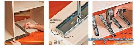 Sertare cu mâinile lor - fabricarea și instalarea, mâini - cum să profite la maximum